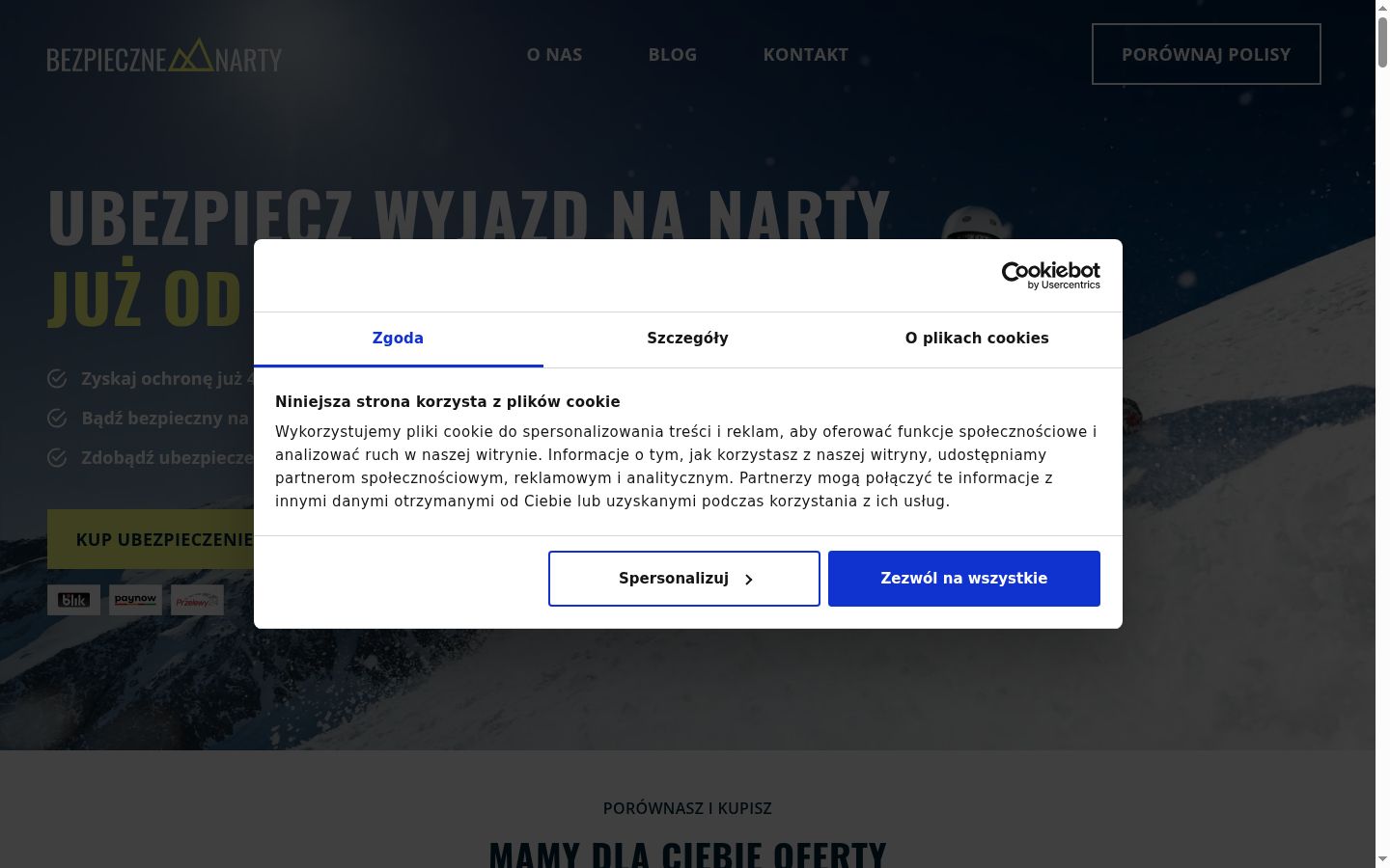 Capture d'écran de la bannière de consentement affichée avant toute interaction