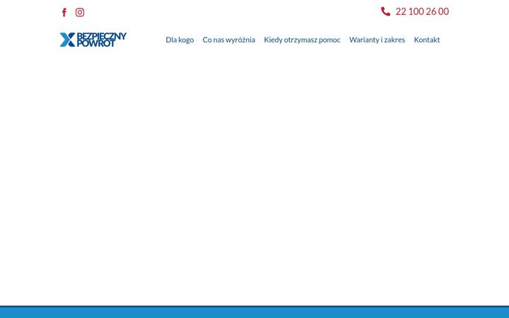 Screenshot of bezpiecznepowroty.pl
