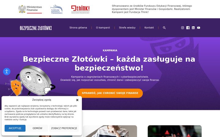 Captură de ecran a bezpiecznezlotowki.pl