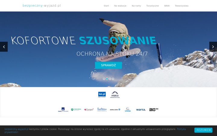 Screenshot of bezpieczny-wyjazd.pl
