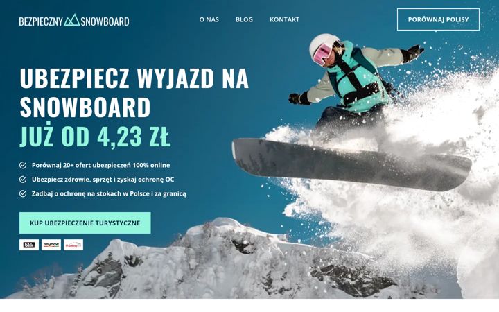 Screenshot of bezpiecznysnowboard.pl