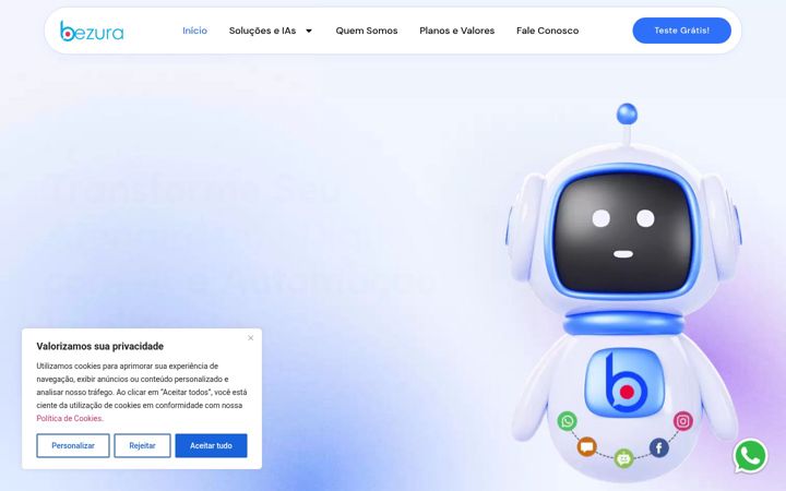 Screenshot of bezura.com.br