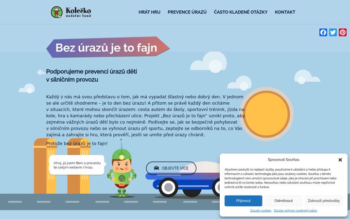 Screenshot of bezurazujetofajn.cz
