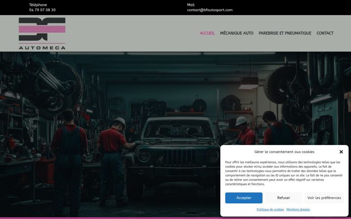 Screenshot of bf-automeca.fr
