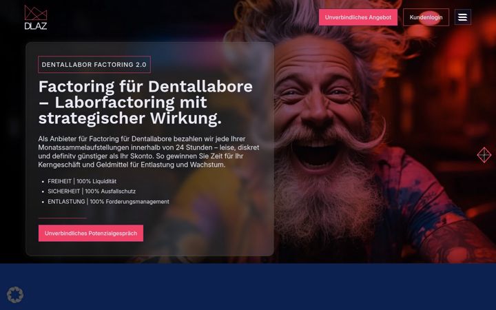 Screenshot of bf-factoring.de