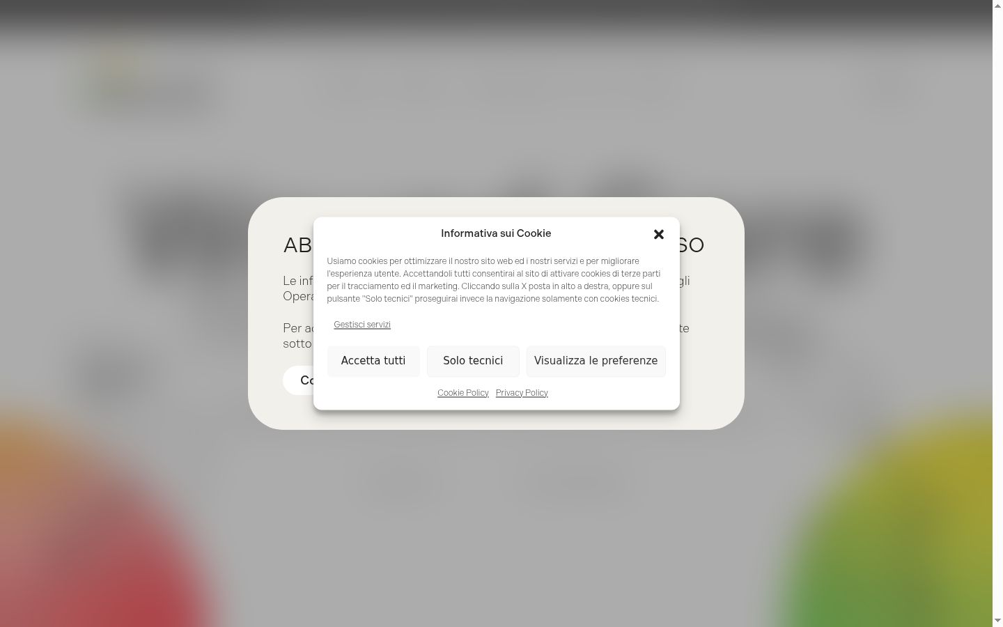 Capture d'écran de la bannière de consentement affichée avant toute interaction