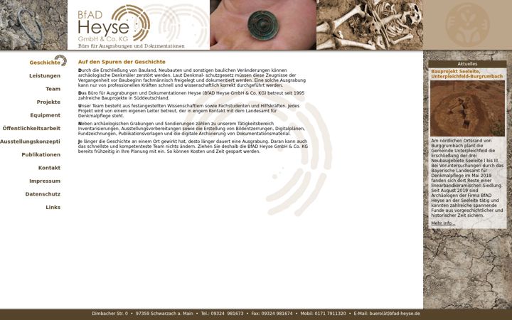 Screenshot of bfad-heyse.de