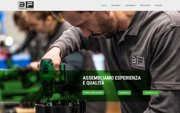 Screenshot of bfassemblaggi.it