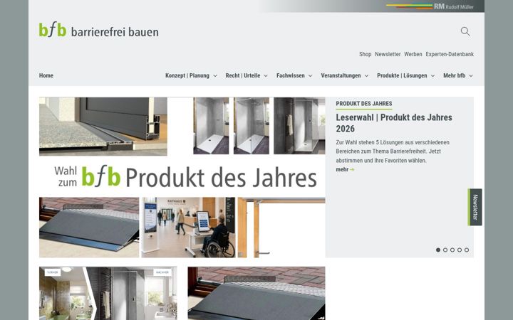 Screenshot of bfb-barrierefrei-bauen.de