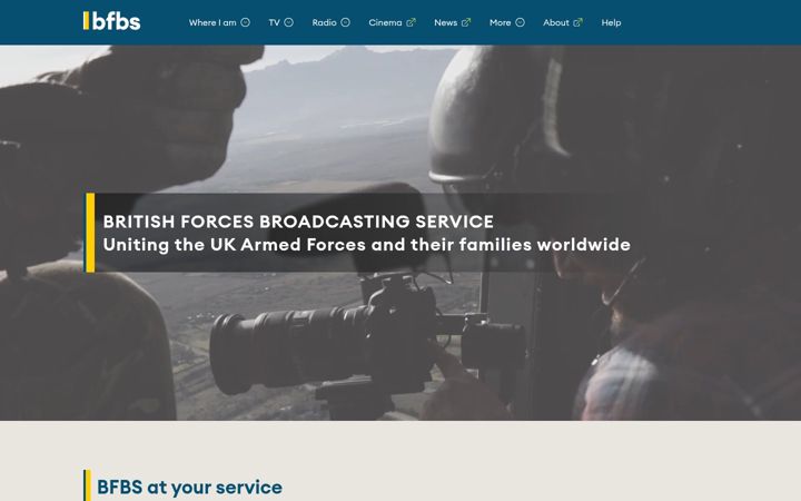 Screenshot of bfbs.com