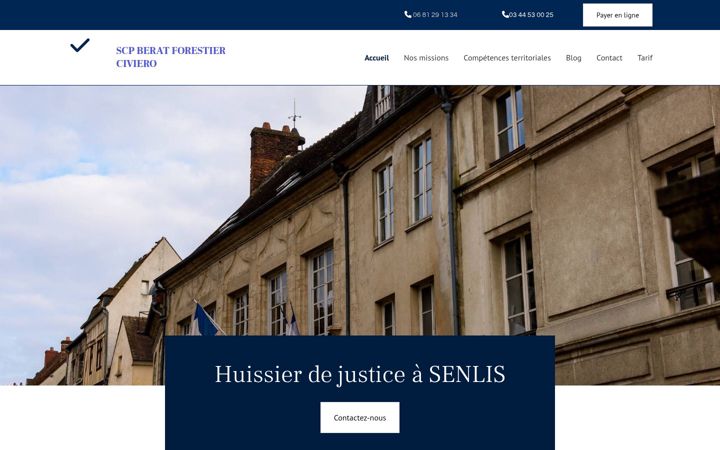 Screenshot of bfc-huissiers.com