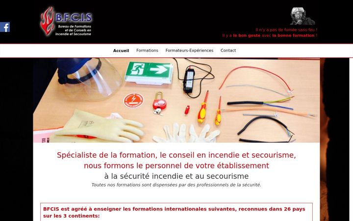 Screenshot of bfcis.fr