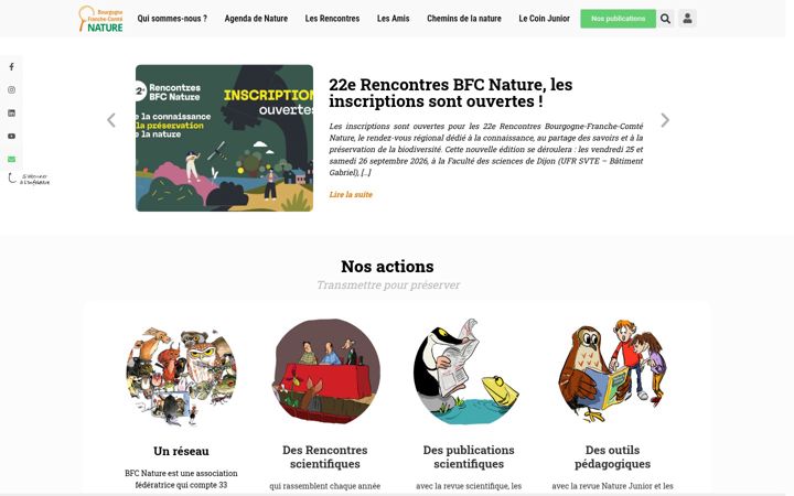 Snímek obrazovky bfcnature.fr