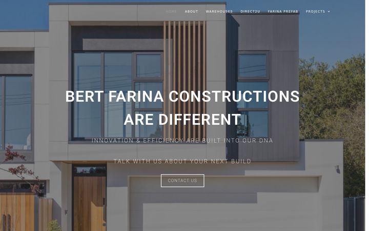 Snímek obrazovky bfconstructions.com.au