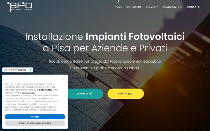 Screenshot of bfdimpianti.com