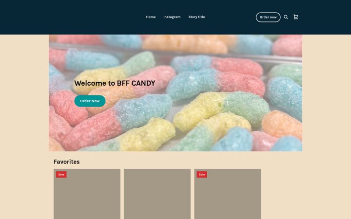 Screenshot of bffcandy.co