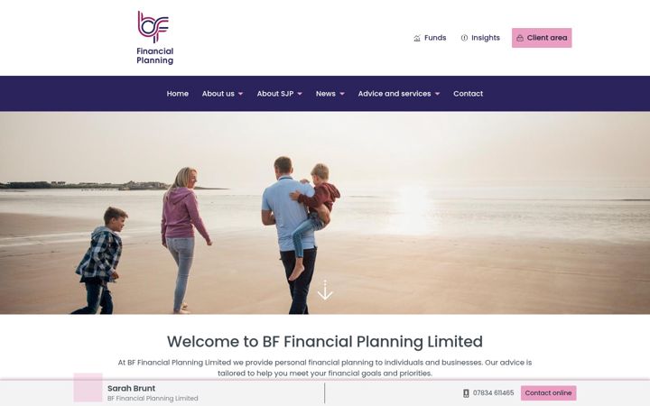 Zrzut ekranu bffinancialplanning.co.uk