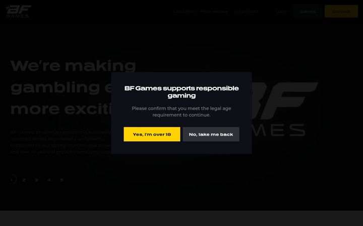 Screenshot of bfgames.com