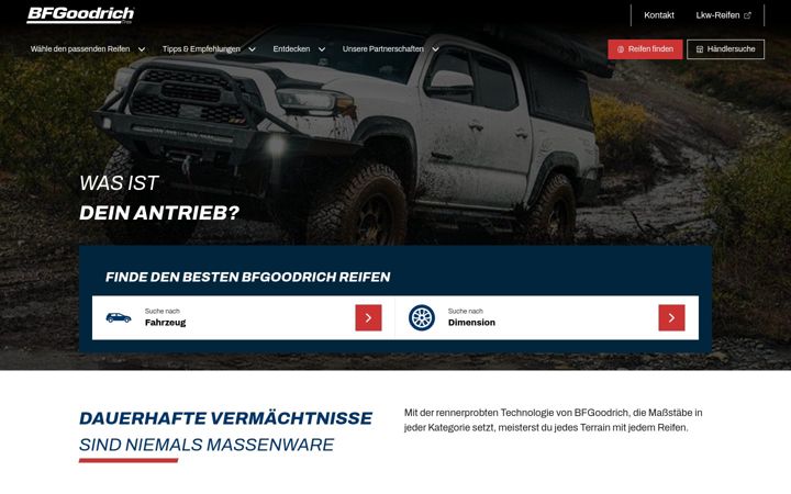 Screenshot of bfgoodrich.de