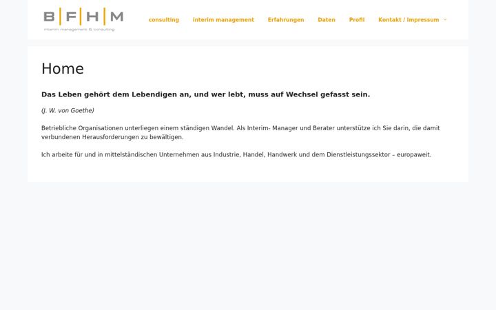 Screenshot of bfhm.de
