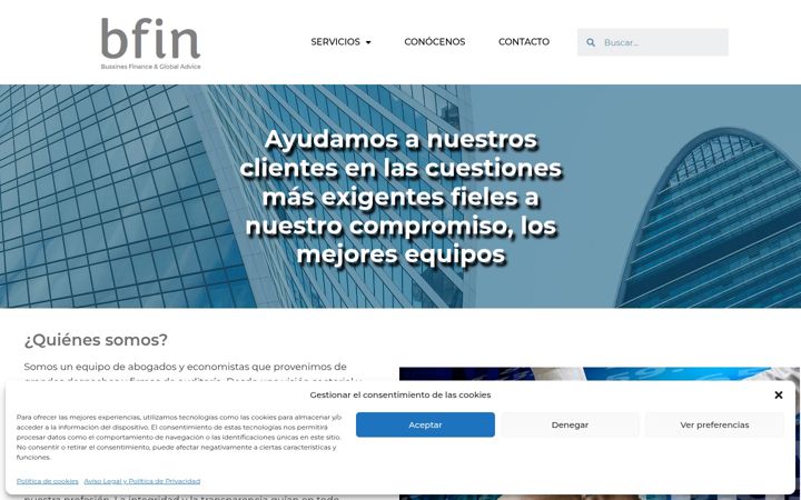 Screenshot of bfin.es
