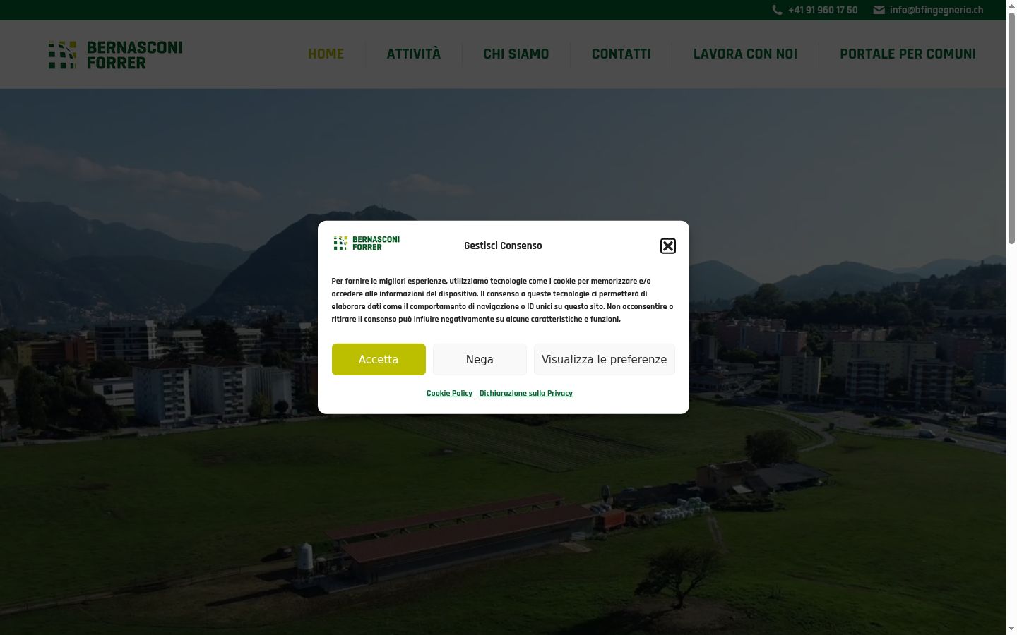 Capture d'écran de la bannière de consentement affichée avant toute interaction