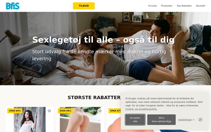 Screenshot of bfis.dk