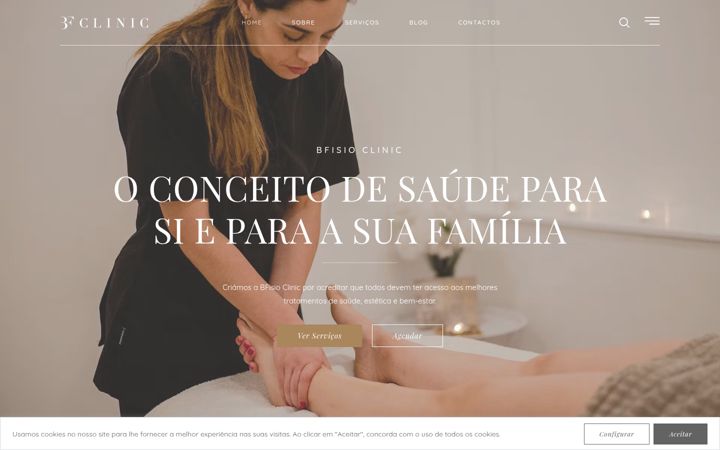 Screenshot van bfisioclinic.pt