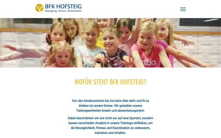 Screenshot of bfk-hofsteig.at