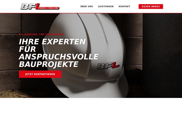Screenshot of bfl-bau.com
