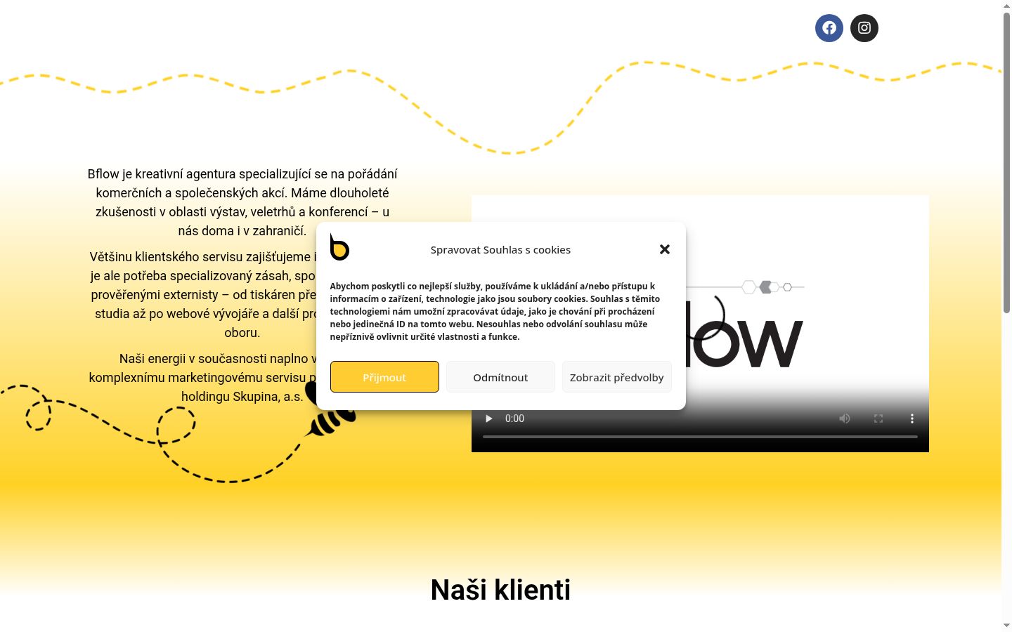 Zrzut ekranu banera zgody wyświetlanego przed jakąkolwiek interakcją