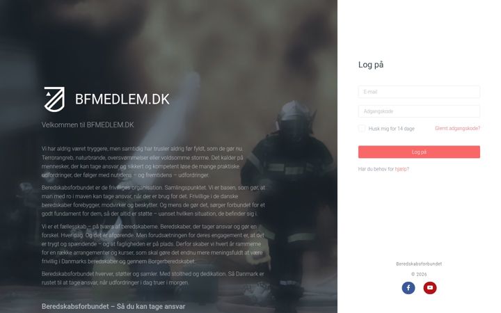 Screenshot of bfmedlem.dk