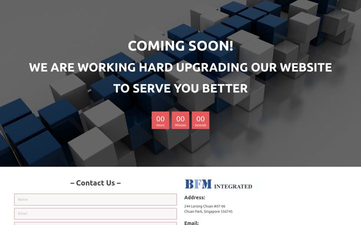 Screenshot of bfmintegrated.com