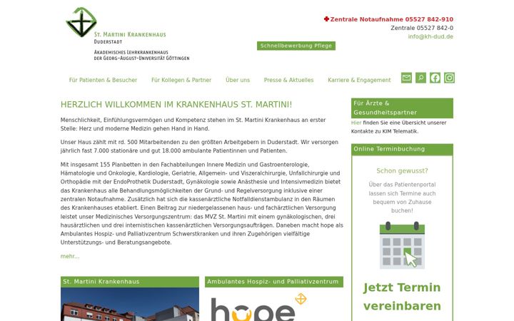 Screenshot of bfp-st-martini.de