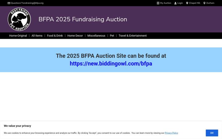 Screenshot ta' bfpa-auction.org