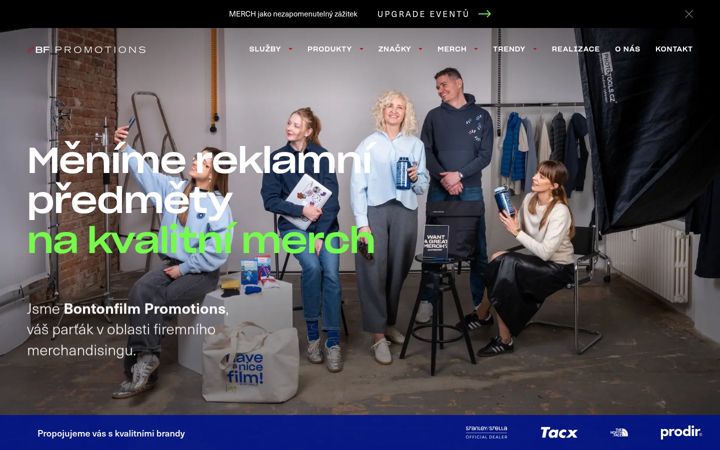Ekrano kopija bfpromotions.cz