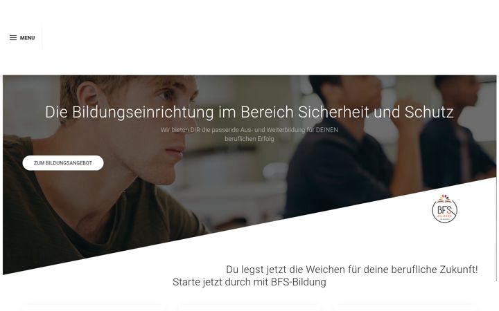 Captură de ecran a bfs-bildung.de