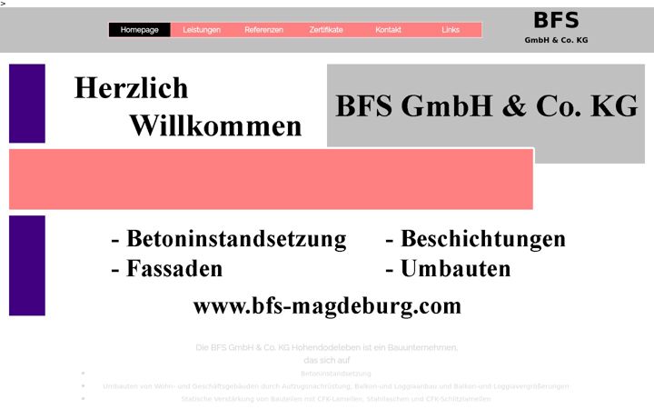 Screenshot του bfs-magdeburg.com