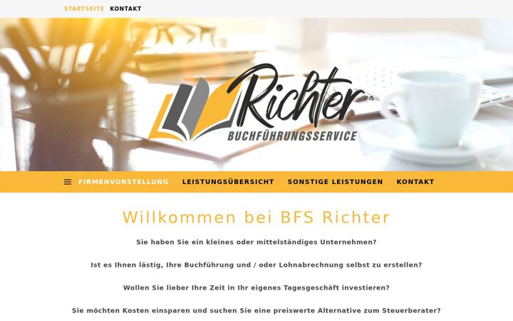 Captură de ecran a bfs-richter.de