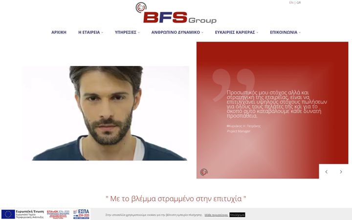 Screenshot of bfsgroup.gr