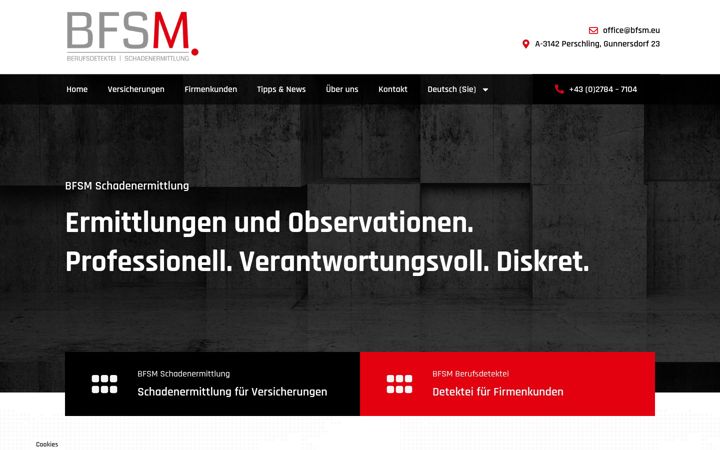 Screenshot of bfsm.eu