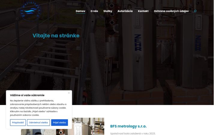 Screenshot of bfsmetrology.sk