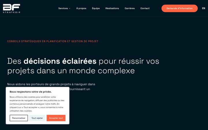 Screenshot of bfstrategie.ca