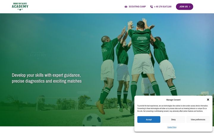 Screenshot of bft-academy.com