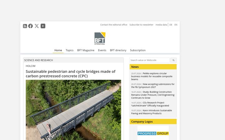 Screenshot of bft-international.com
