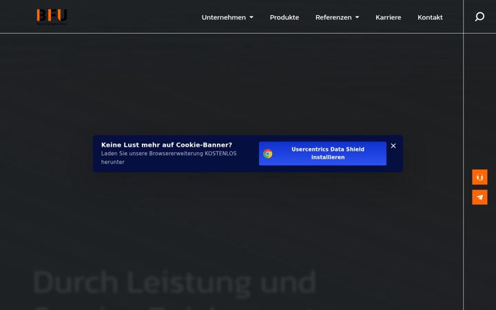 Screenshot of bfu-gmbh.de