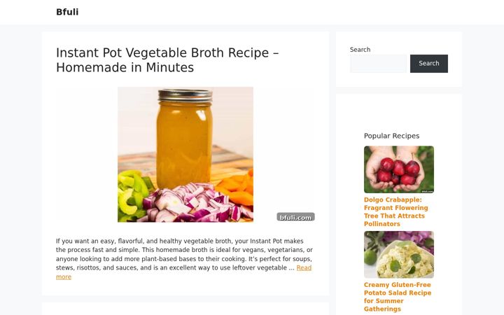 Screenshot of bfuli.com