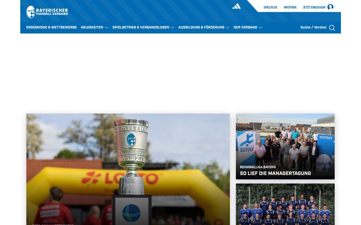 Posnetek zaslona bfv.de