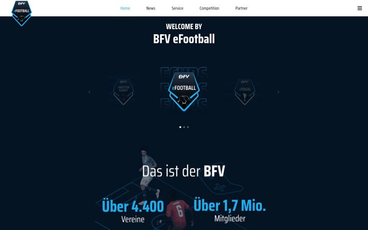 Screenshot of bfvefootball.de