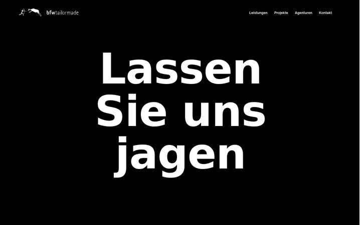 Screenshot of bfw-tailormade.de